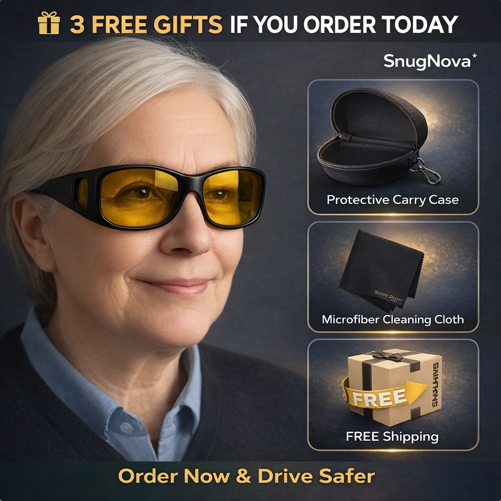 SnugNova™ NightDrive Glasses with GlareCut™ Technology