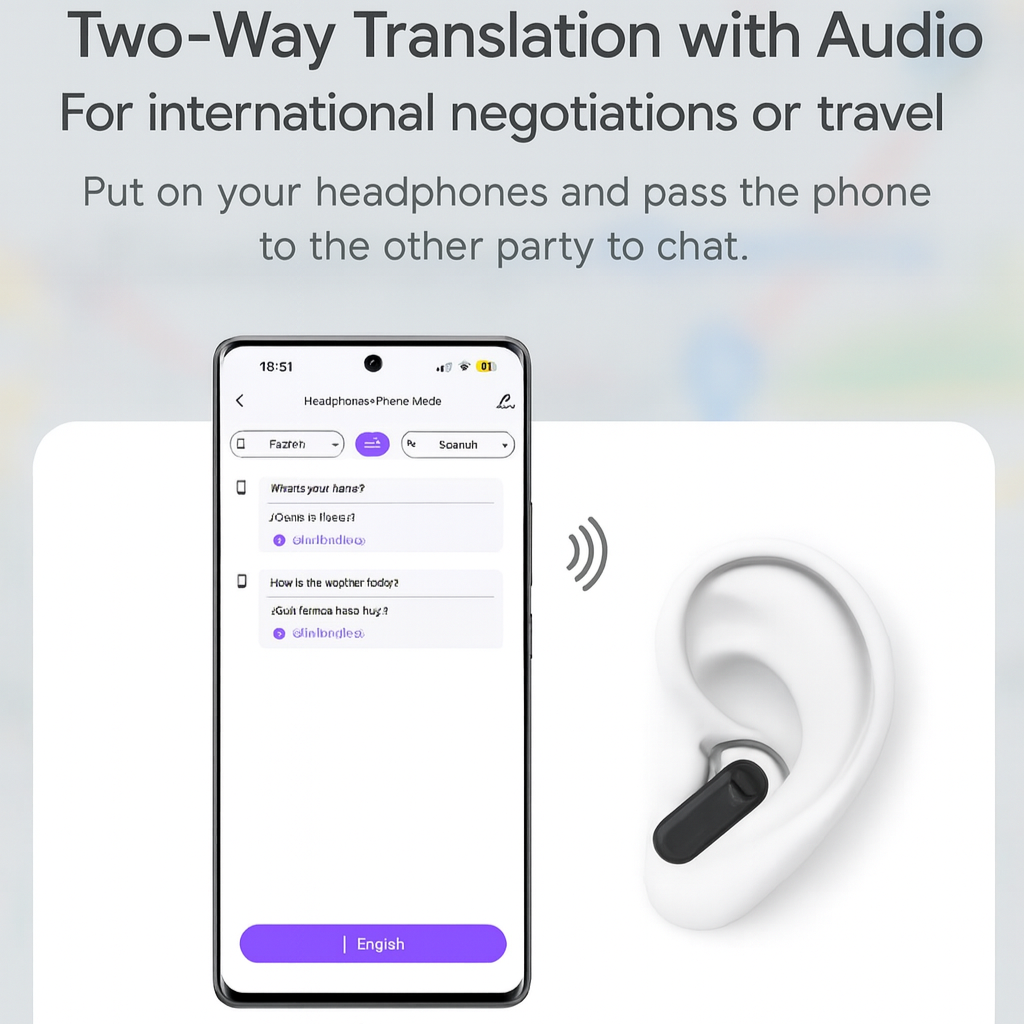 SnugNova™ Pods Pro — AI Translation with Active Noise Cancelling