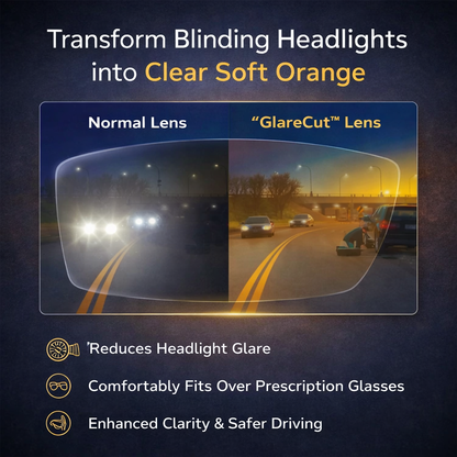 SnugNova™ NightDrive Glasses with GlareCut™ Technology
