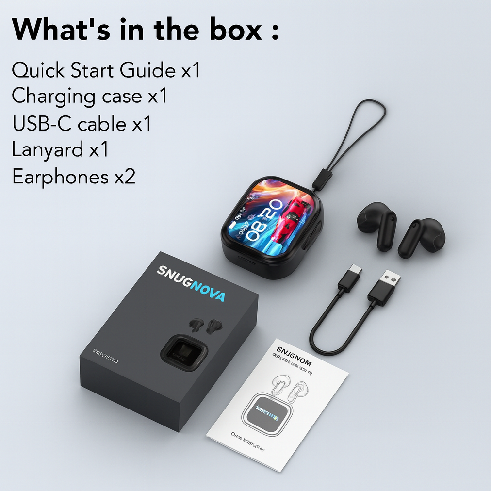 SnugNova™ Pods Pro — AI Translation with Active Noise Cancelling