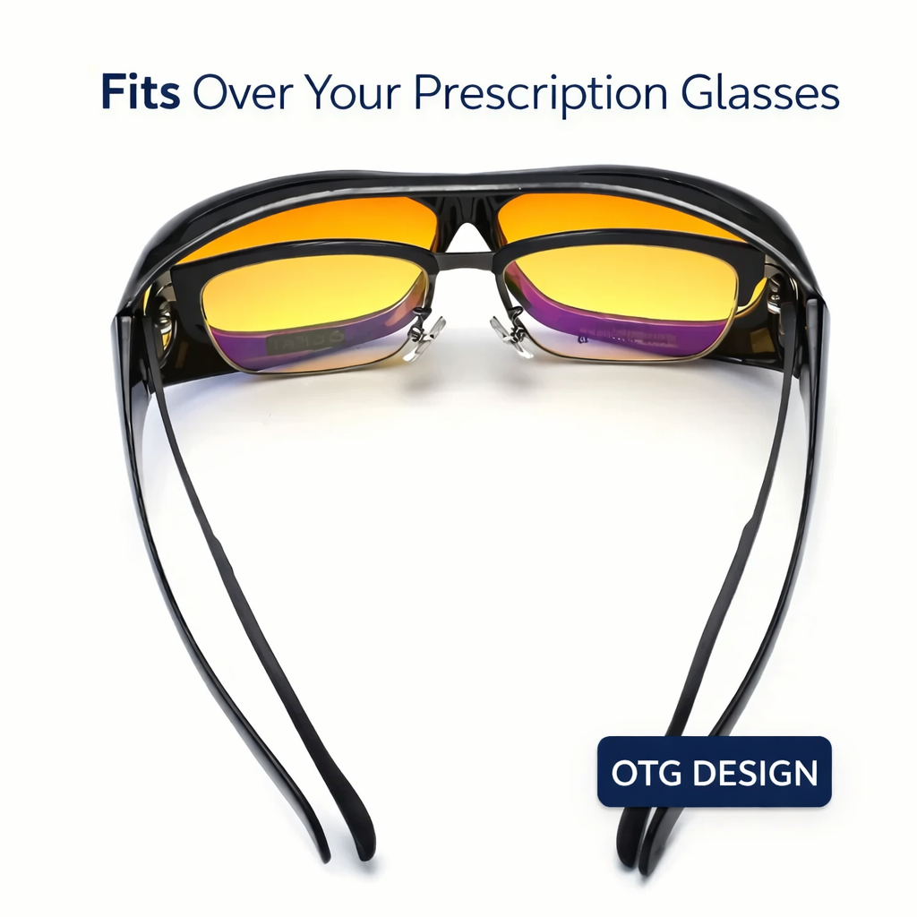 SnugNova™ NightDrive Glasses with GlareCut™ Technology